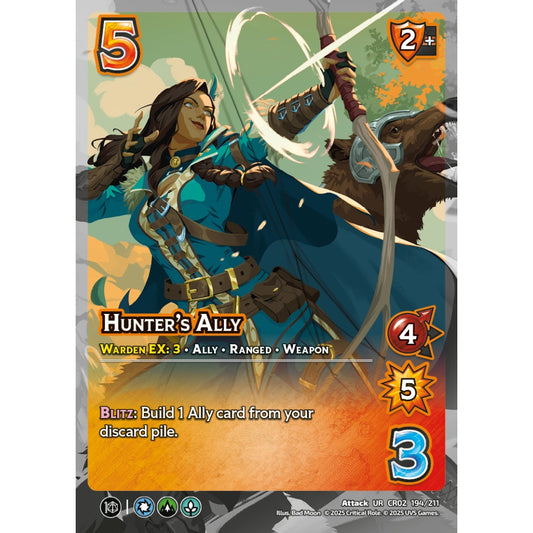 Hunter’s Ally, 194/211, CR02, Universus, Critical Role: Heroes Of Exandria, Attack, UR