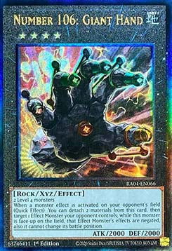 Number 106: Giant Hand (V.7 - Ultimate Rare) - Quarter Century Stampede (Ultimate Rare) [RA04-066]