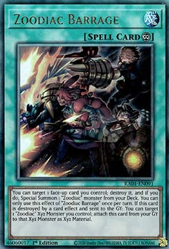 Zoodiac Barrage (V.7 - Ultimate Rare) - Quarter Century Stampede (Ultimate Rare) [RA04-091]