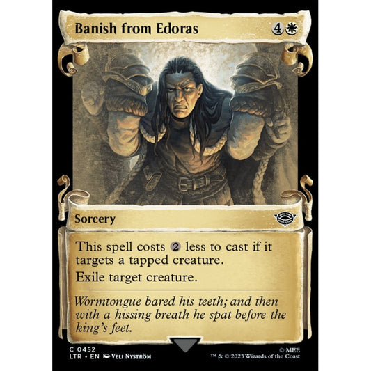 Banish from Edoras, common, 452, Magic the Gathering, The Lord of the Rings: Tales of Middle-earth