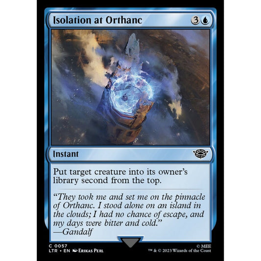 Isolation at Orthanc, common, 57, Magic the Gathering, The Lord of the Rings: Tales of Middle-earth