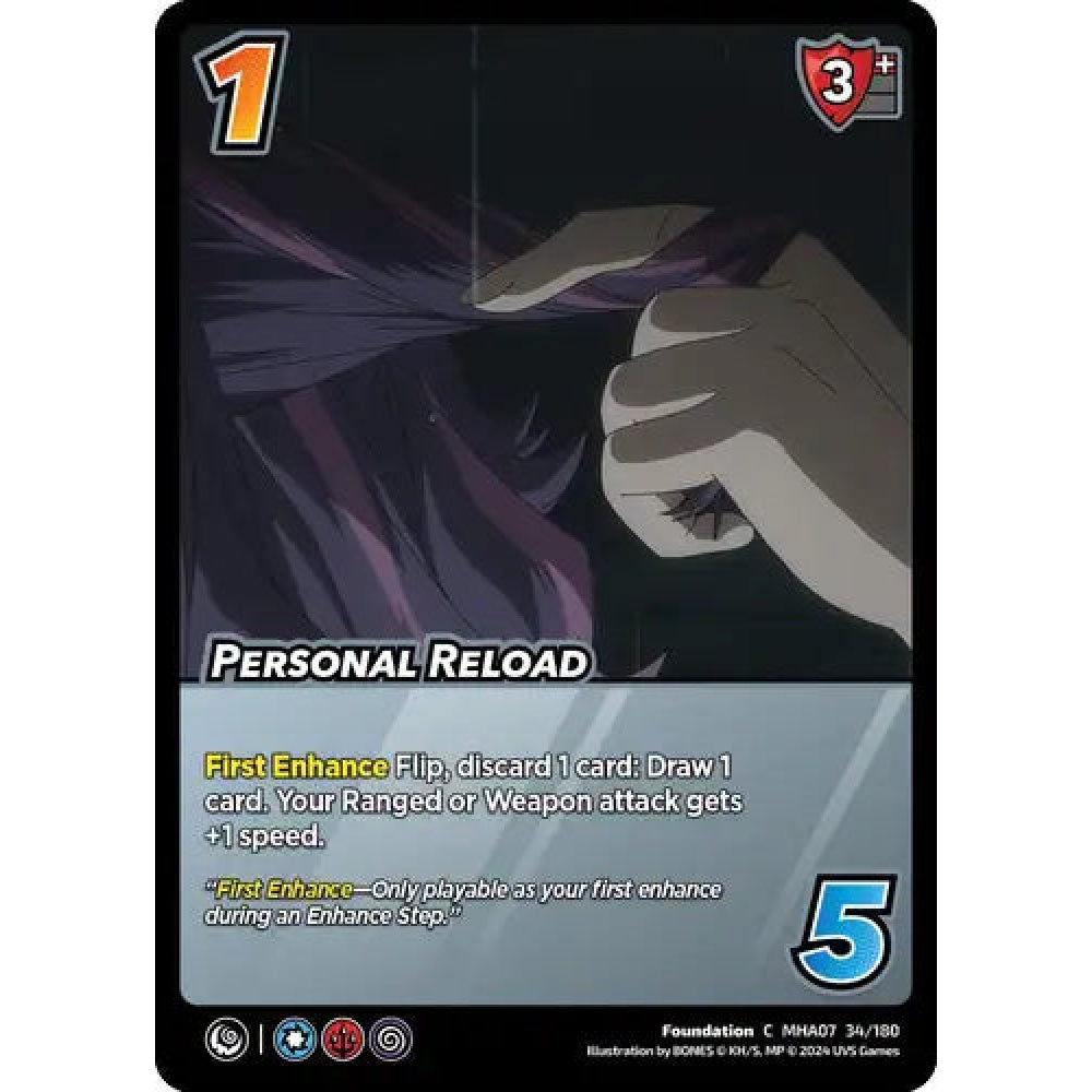 Personal Reload, 34/180, C, UniVersus, MHA07 Girl Power