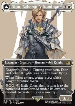 Dion, Bahamut's Dominant // Bahamut, Warden of Light (V.1) - FINAL FANTASY: Extras (Rare) [XFIN-376]