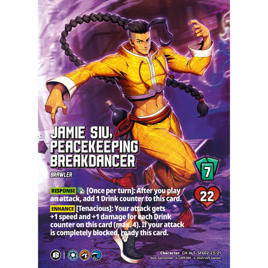 Jamie Siu, Peacekeeping Breakdancer 2/21 SF602 Universus Street Fighter 6: Challanger Series Chun-Li&Jamie Character CH-ALT