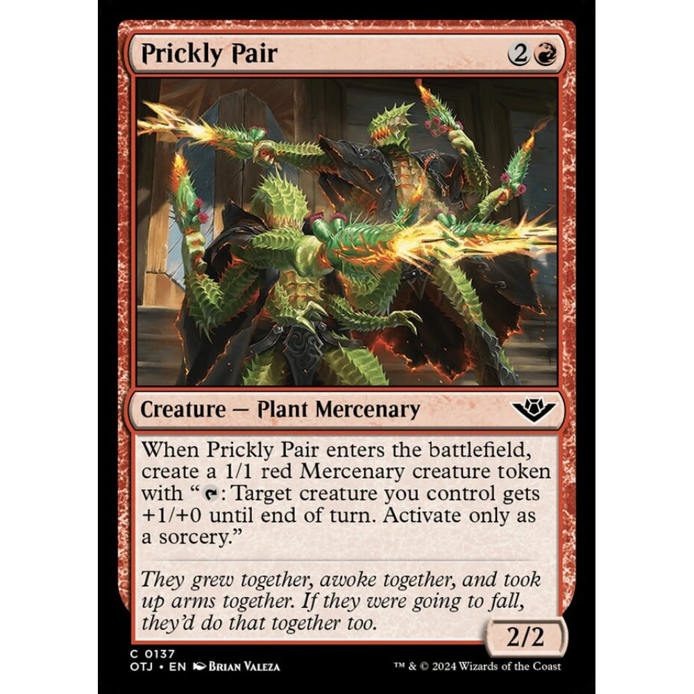 Prickly Pair, 137, common, Magic: The Gathering, Outlaws of Thunder Junction