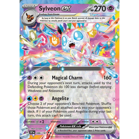 Sylveon ex Double Rare 086/191 Pokemon Card Game Surging Sparks