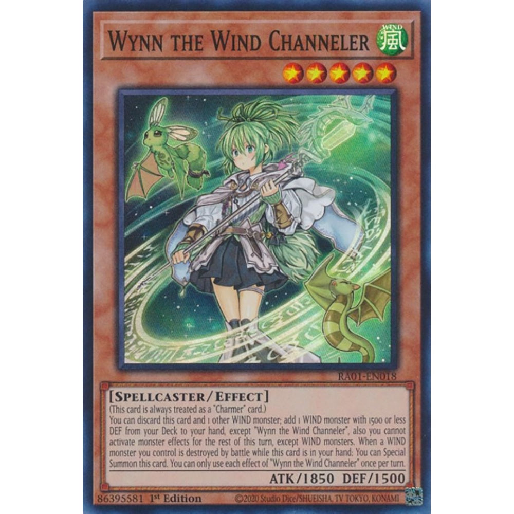 Wynn the Wind Channeler RA01-EN018 Super Yu-Gi-Oh 25th Anniversary Rarity Collection