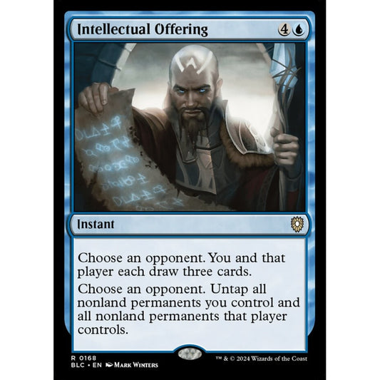Intellectual Offering, 168, rare, Magic: The Gathering, Bloomburrow