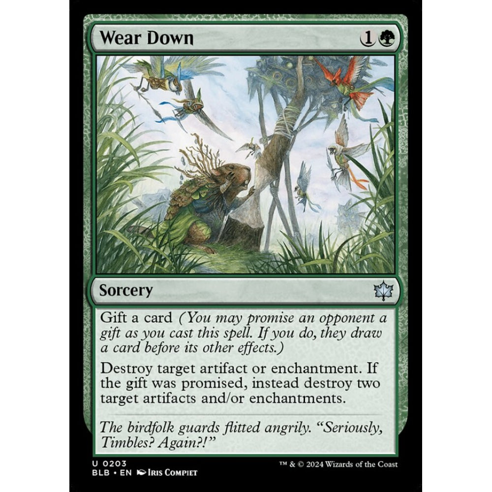Wear Down, 203, uncommon, Magic: The Gathering, Bloomburrow
