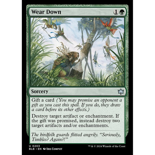 Wear Down, 203, uncommon, Magic: The Gathering, Bloomburrow