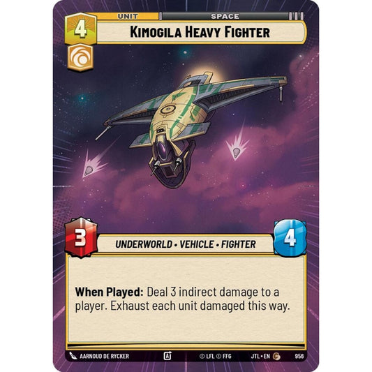Kimoglia Heavy Fighter, C, JTL 956) Hyperspace Foil, Star Wars Unlimited