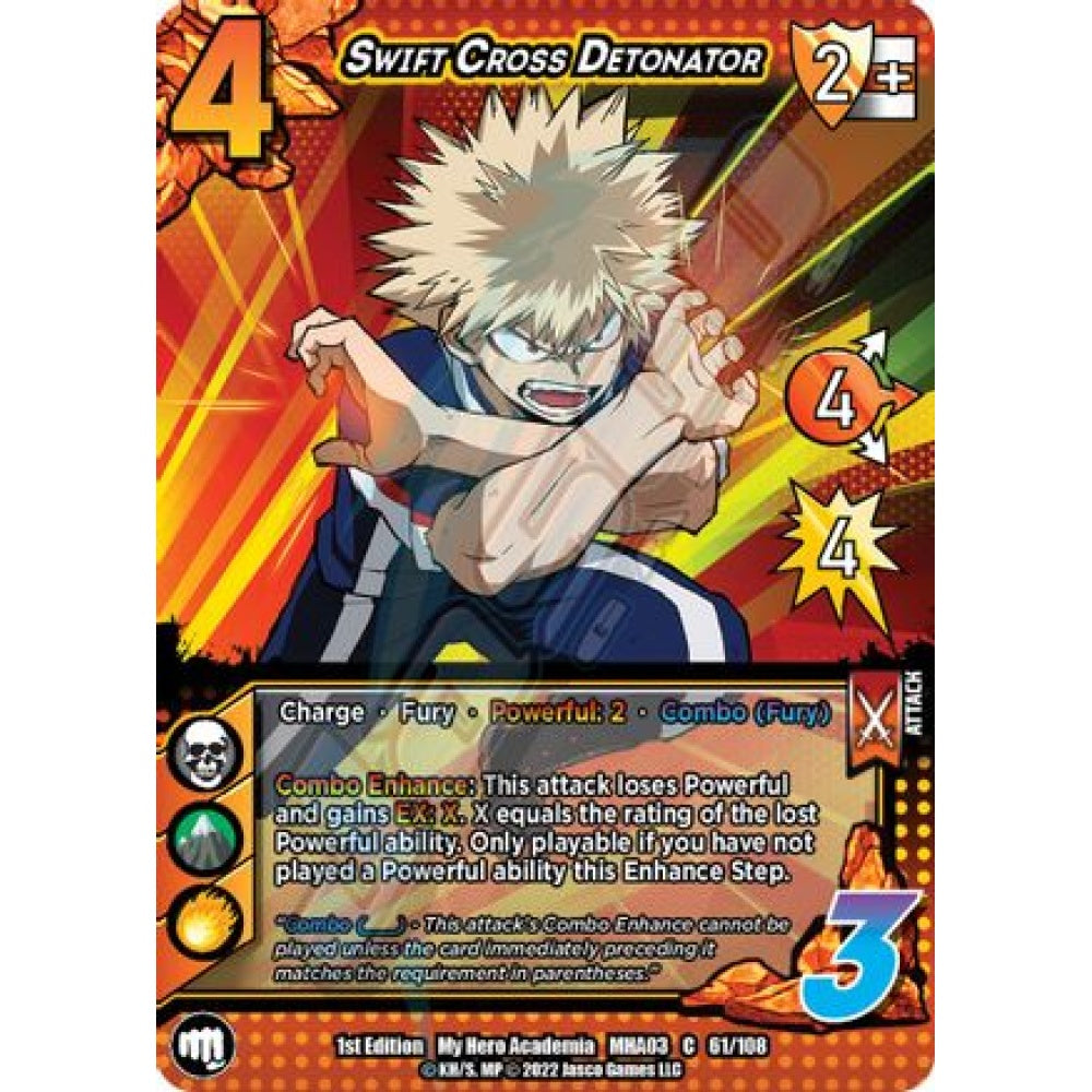 Swift Cross Detonator, 61/108, C, UniVersus, MHA03 Heroes Clash