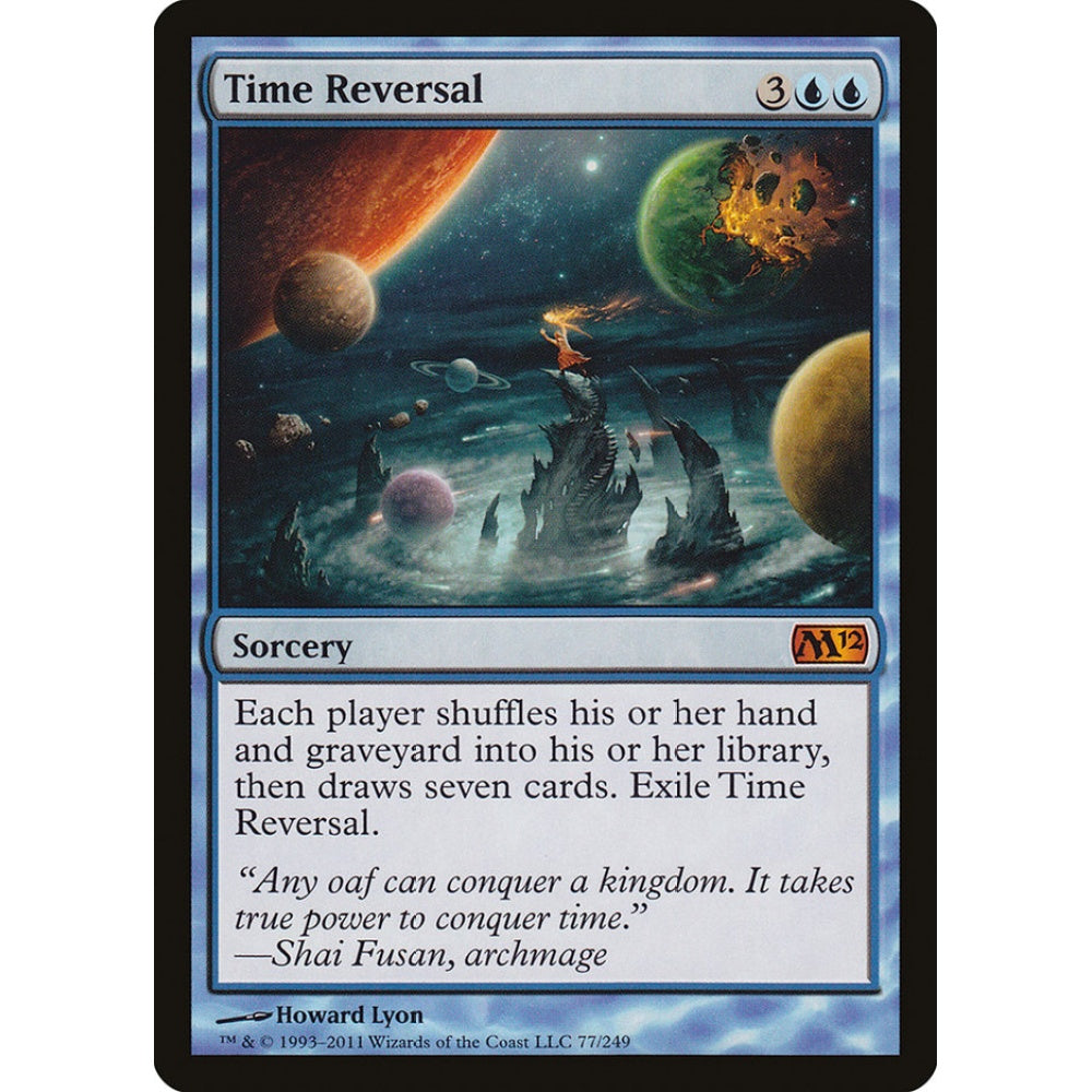 Time Reversal mythic 77 Magic the Gathering Magic 2012