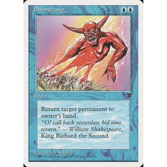 Boomerang common 16 Magic the Gathering Chronicles