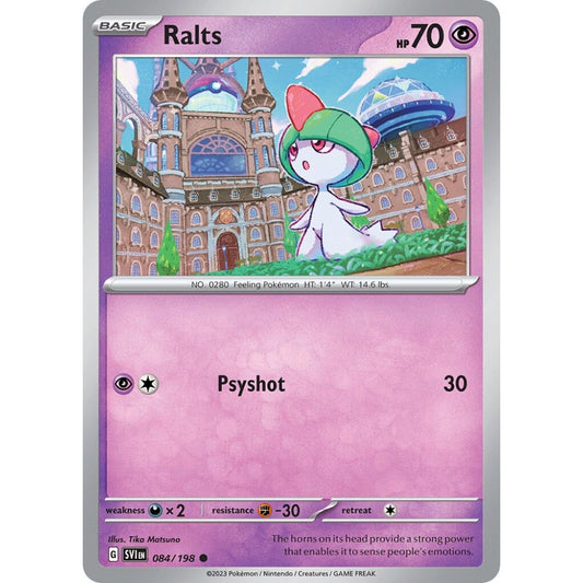 Ralts Common 084/198 Pokemon Card Game Scarlet & Violet