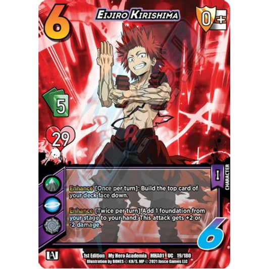Eijiro Kirishima, 19/180, UC, UniVersus, MHA01 My Hero Academia