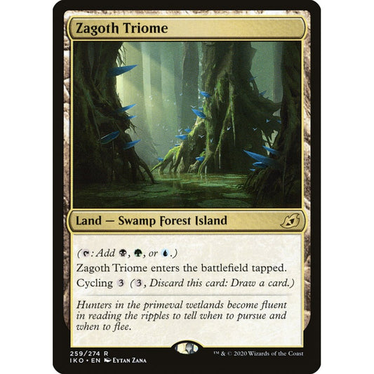 Zagoth Triome rare 259 Magic the Gathering Ikoria: Lair of Behemoths