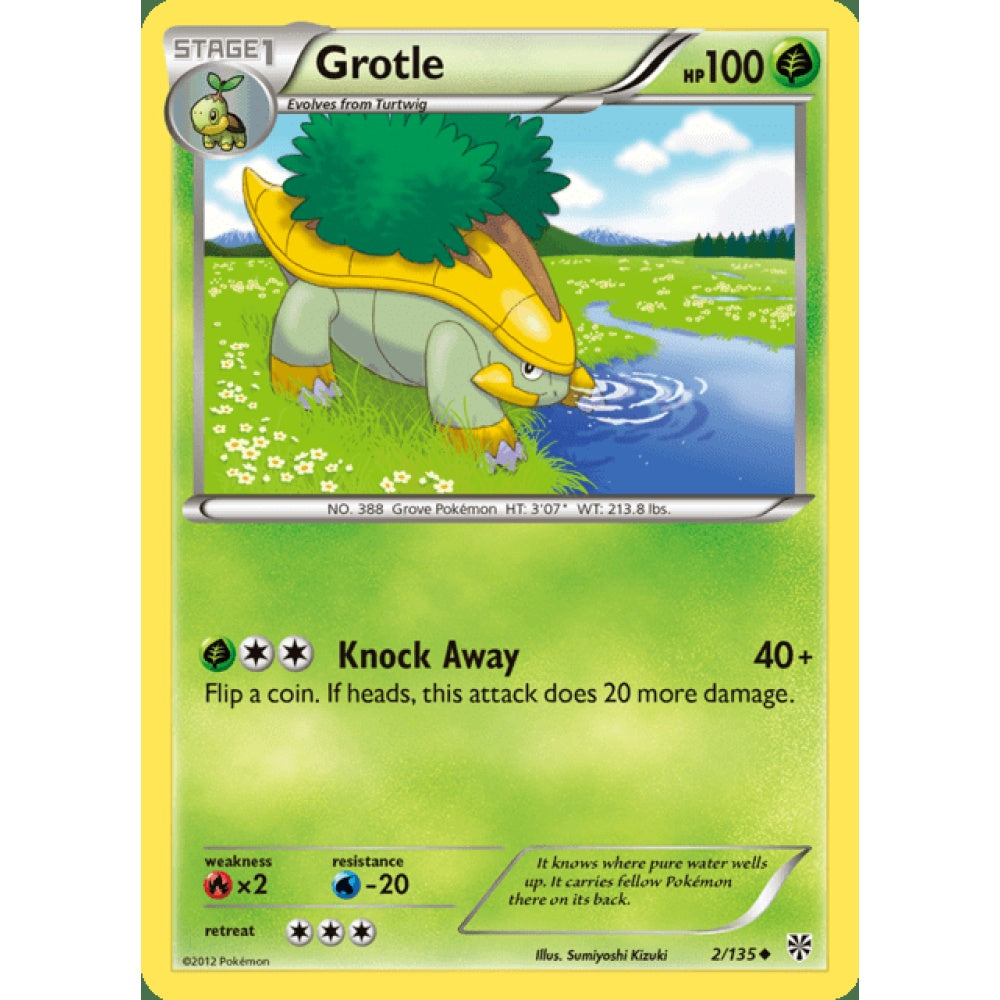 Grotle Uncommon 2/135 Pokemon Card Game Plasma Storm