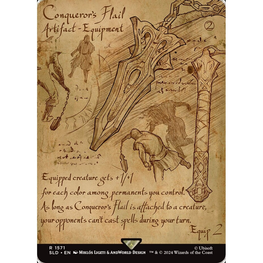 Conqueror's Flail rare 1571 Magic the Gathering Secret Lair Drop