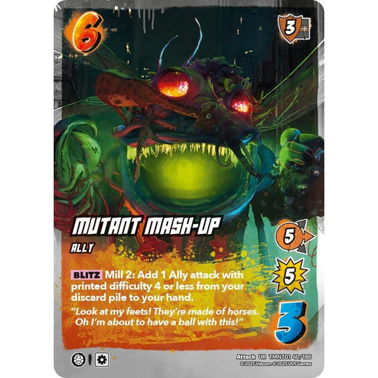 Mutant Mash-Up 40/186 TMNT01 Universus Teenage Mutant Ninja Turtles Attack UR