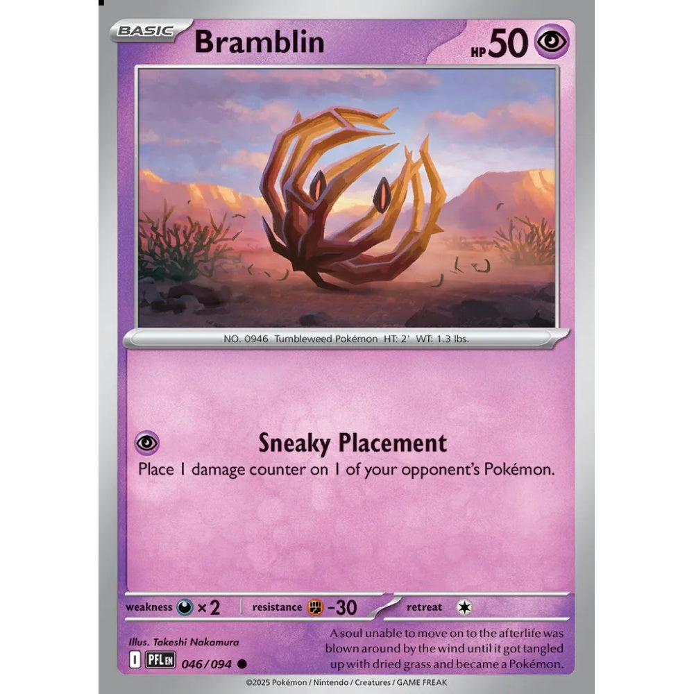 Bramblin Common 046/094 Pokemon Card Game Phantasmal Flames