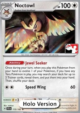 Noctowl - Play! Pokémon Prize Pack Series Six (Prize Pack Series) [PPS6-SCR 115]