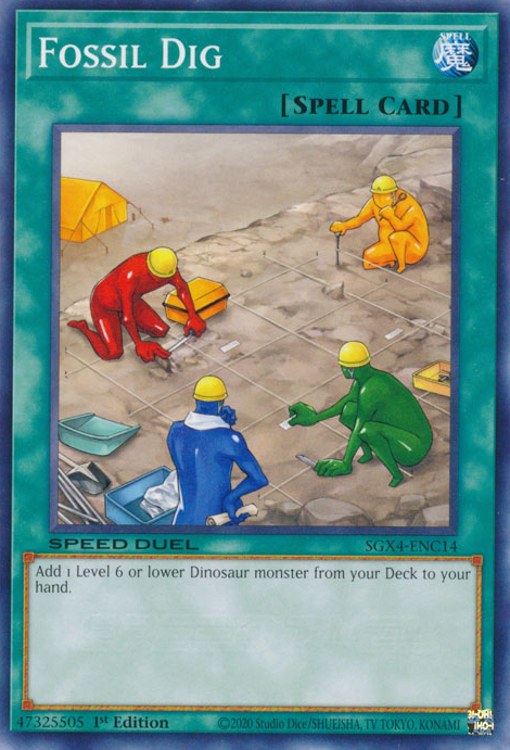 Fossil Dig RA01-EN053 Secret Secret Rare Yu-Gi-Oh 25th Anniversary Rarity Collection in Art