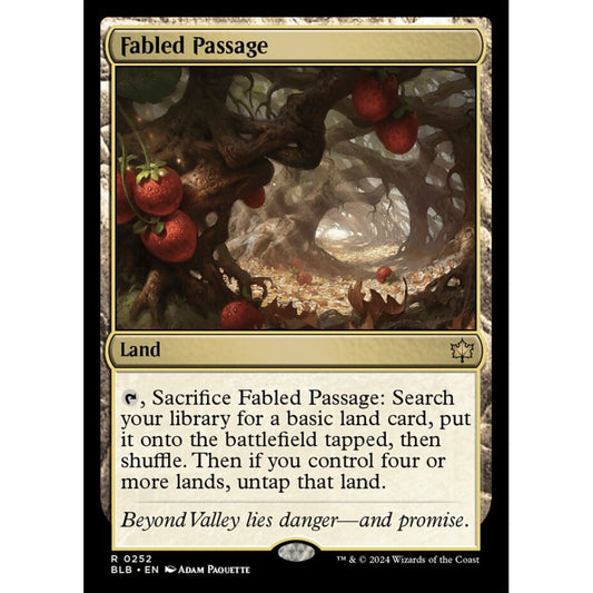 Fabled Passage, 252, rare, Magic: The Gathering, Bloomburrow