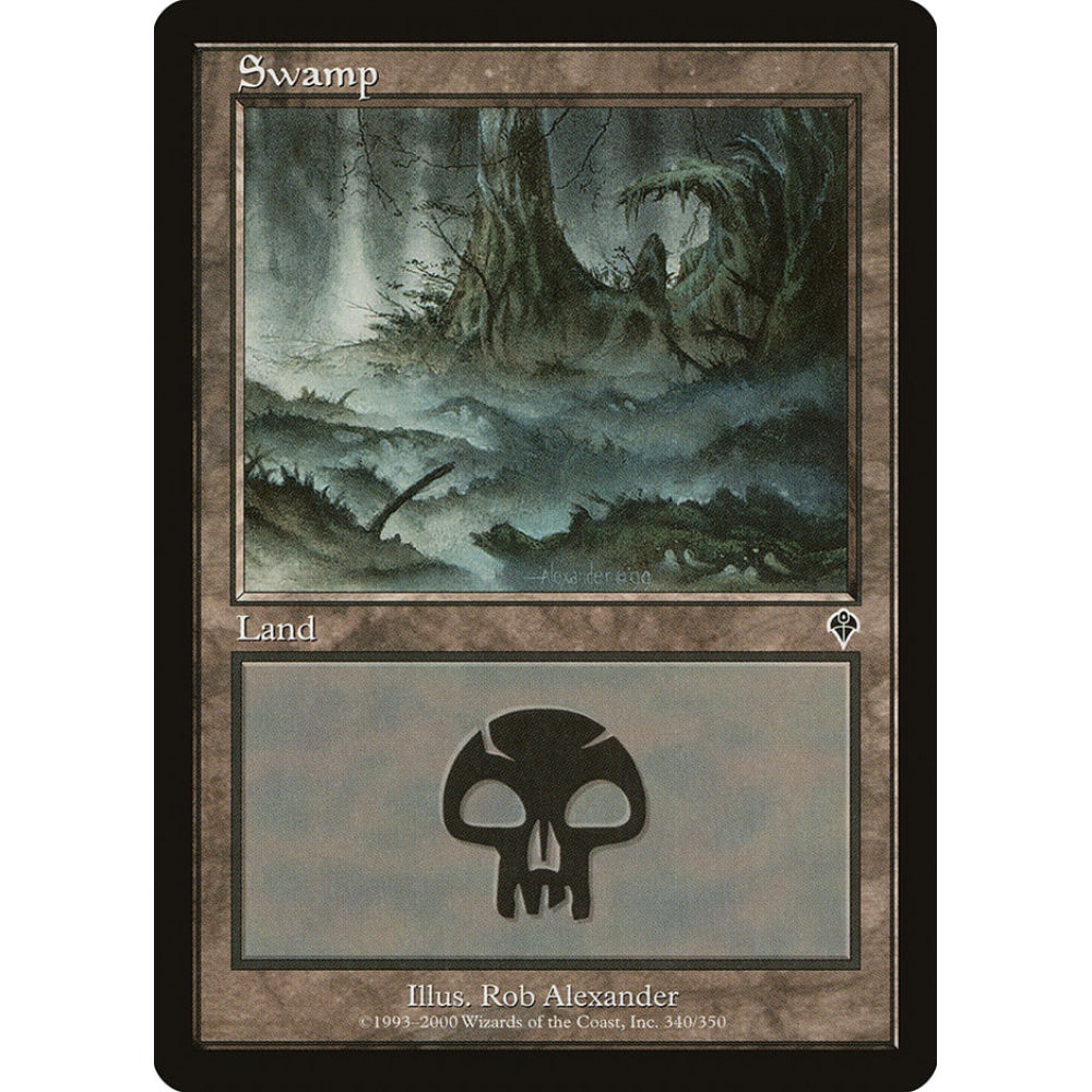 Swamp common 340 Magic the Gathering Invasion
