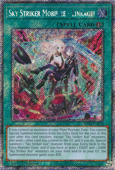 Sky Striker Mobilize - Linkage! MAMA-EN003 Ultra Ultra Rare Yu-Gi-Oh Magnificent Mavens in Art