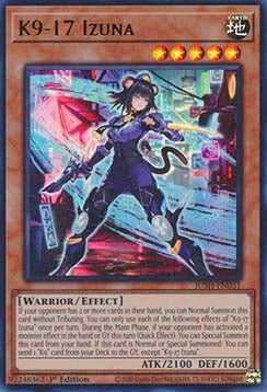 K9-17 Izuna (V.1 - Ultra Rare) - Justice Hunters (Ultra Rare) [JUSH-031]