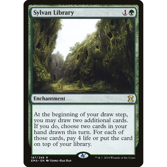 Sylvan Library rare 187 Magic the Gathering Eternal Masters