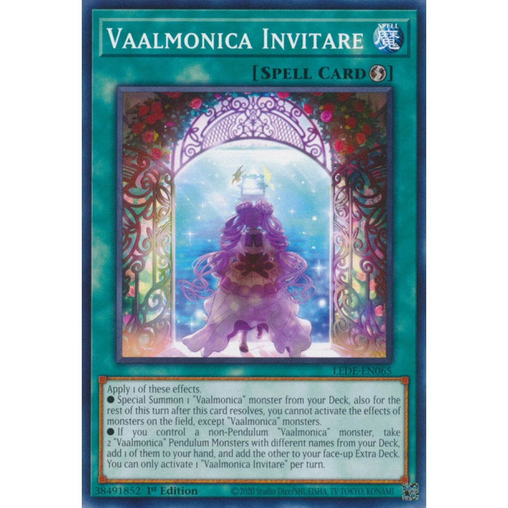 Vaalmonica Invitare, LEDE-EN065, Common, Yu-Gi-Oh!, Legacy of Destruction