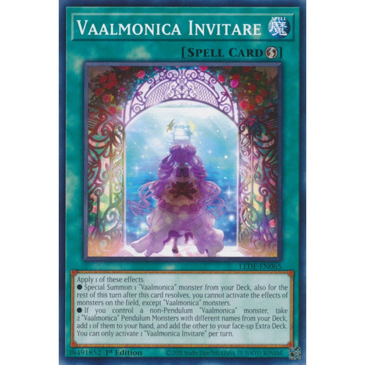 Vaalmonica Invitare, LEDE-EN065, Common, Yu-Gi-Oh!, Legacy of Destruction