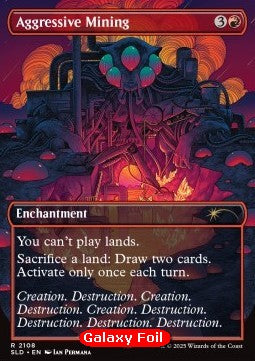 Aggressive Mining (V.2) - Secret Lair Drop Series: Chaos Vault (Rare) [SLDCV-2108]