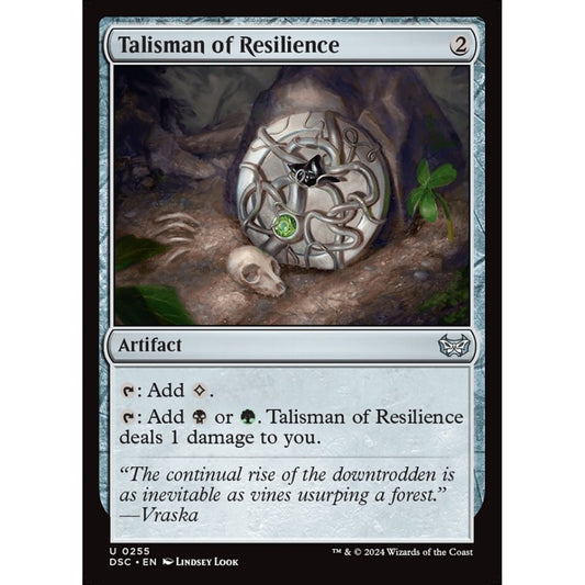 Talisman of Resilience, 255, uncommon, Magic: The Gathering, Duskmourn: House of Horror