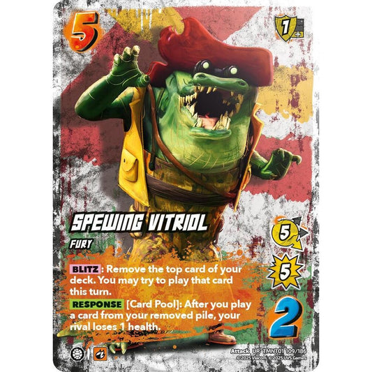 Spewing Vitriol 109/186 TMNT01 Universus Teenage Mutant Ninja Turtles Attack UR