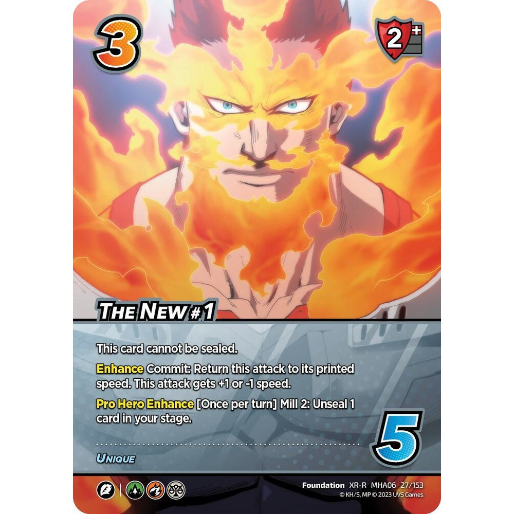 The New #1, 27/153, MHA06, Universus, MHA06 Jet Burn, nan