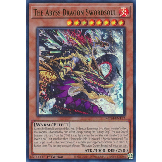 The Abyss Dragon Swordsoul MP24-EN167 Ultra Ultra Rare Yu-Gi-Oh 25th Anniversary Tin: Dueling Mirrors in Art