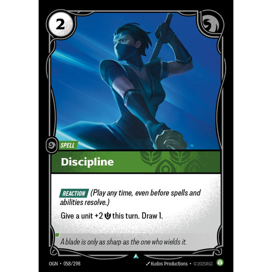 Discipline OGN-058/298 Riftbound Card Game Origins Uncommon