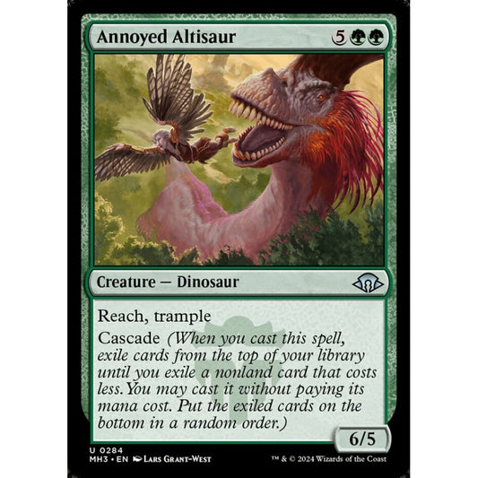 Annoyed Altisaur, 284, uncommon, Magic: The Gathering, Modern Horizons 3