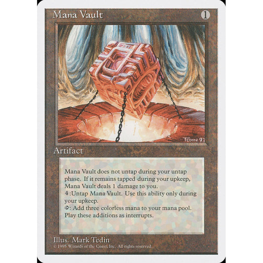 Mana Vault rare 334 Magic the Gathering Fourth Edition