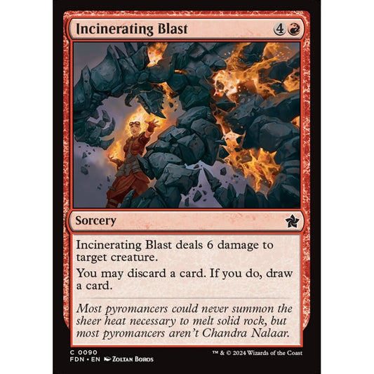 Incinerating Blast, 90, common, Magic: The Gathering, Foundations