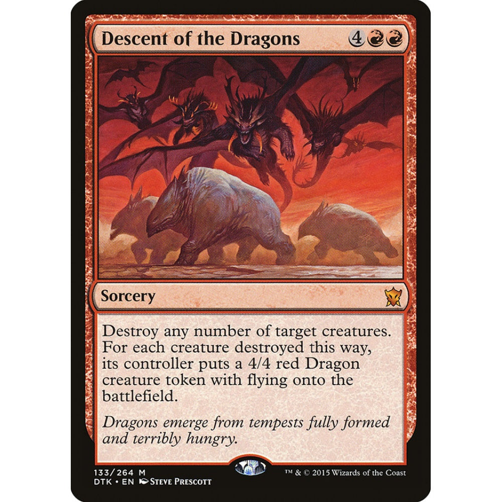 Descent of the Dragons mythic 133 Magic the Gathering Dragons of Tarkir