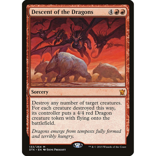 Descent of the Dragons mythic 133 Magic the Gathering Dragons of Tarkir