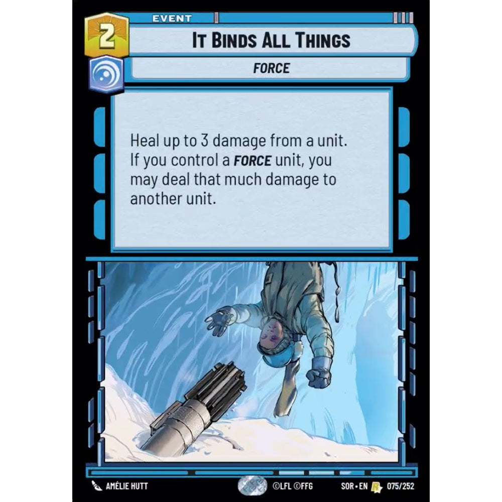 It Binds All Things, 75, R, Star Wars Unlimited, Sparks Of Rebellion