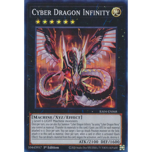 Cyber Dragon Infinity RA04-EN068 Super Super Rare Yu-Gi-Oh Quarter Century Stampede in Art