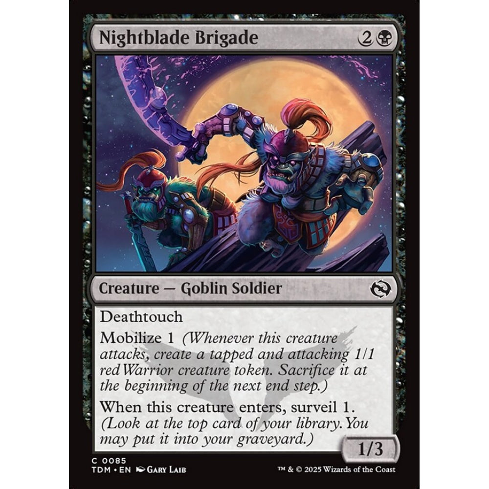 Nightblade Brigade common 85 Magic the Gathering Tarkir: Dragonstorm