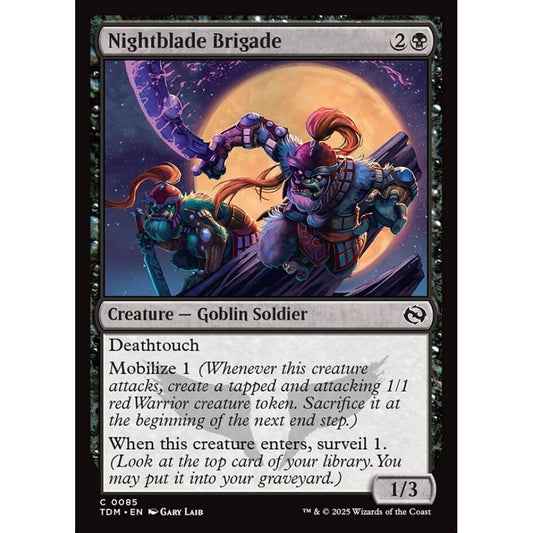 Nightblade Brigade common 85 Magic the Gathering Tarkir: Dragonstorm