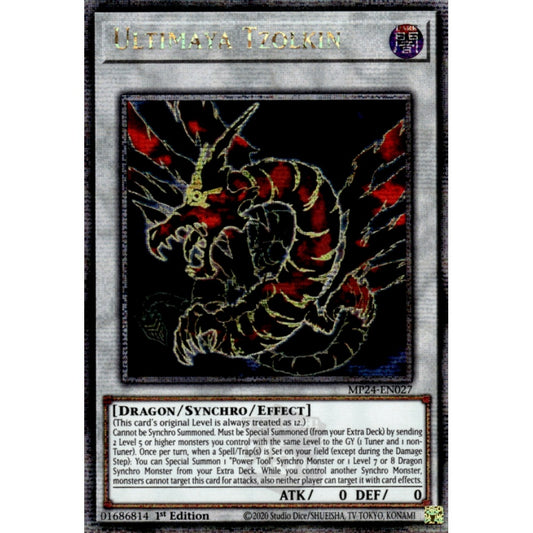 Ultimaya Tzolkin MP24-EN027 QCR Quarter Century Secret Rare Yu-Gi-Oh 25th Anniversary Tin: Dueling Mirrors in Art